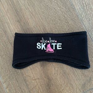 Cara Anne designs girls Figure skating head warmer. One size.